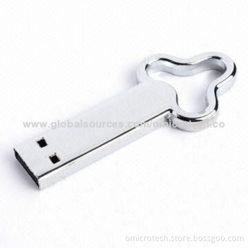 16GB key shaped USB flash drive with metal case